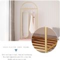 Modern Mirror Dresser with Storage Box, Shoe Rack Organizer, and Coat Rack - Long Aesthetic Mirror for Room. 