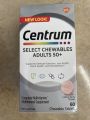 Centrum Select Chewables Adults 50+ (Support Immune Function, Eye Health, Bone Health And Metabolism) 60 Tablets. 