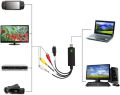 USB Video Capture Card Device, Audio Video Converter Grabber for RCA to USB-Convert VHS Mini DV VCR Hi8 DVD to Digital, for PC TV Tape Player Camcorder, MAC Windows Vista Compatible. 
