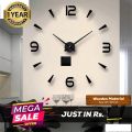 DIY Clock l Wall Art Clock | Wall Clock | Wall Clock For Bedroom | Wall Clock For Drawing room | Wall Decoration Item I Decoration Items For Room I Hexagoon Mirror. 