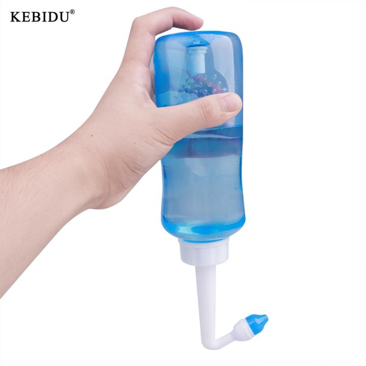 Kebidu 300ml Automatic Valve Nasal Irrigator Nose Wash Cleaner Neti Pot Bottle Prevent Allergic Rhinitis Sinus Rinsing Health Care