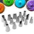 Cakeware 12 Piece Cake Decorating Set Frosting Icing Piping Bag Tips With Steel Nozzles. 