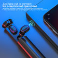 TWS-202 Mini Wireless Bluetooth-compatible 5.0 Smart Touch Stereo Earphone Sport Earbuds. 