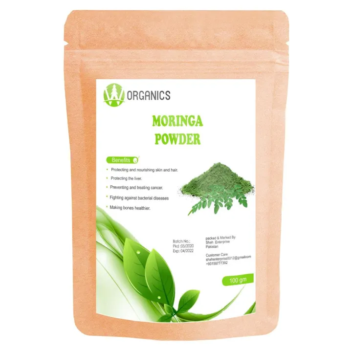 Organic Moringa Leaf Powder 100 gm | Daraz.pk