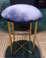 Velvet Cushion Stool X Base Designee For Home Dressing Stool Single Stool Ottoman Stool Fancy Golden Stool Bar Stool Wrought iron. 