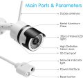 CPVAN WiFi Security Camera, 1080P Outdoor Camera Works with Echo Show, Wireless Security System, Night Vision -15M IP Camera, Two-Way Audio, IP66 Waterproof, Motion Detection, Resolution (1920*1080),SD Card Support - Mx64GB, (not included).. 