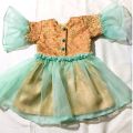 Baby suit baby dress for party wear fancy organza banarsi suit for baby girl Ak25 for women. 
