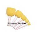 Round Paint Foam Sponge Brush, Kids Painting Tools, Sponge Stipples Set for Painting, Crafts and DIY (Set of 5 Pieces). 