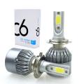 C6 Car LED Headlight Kit H4 Hi/Lo Beam 6500K. 