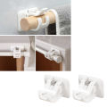 NYT 2Pcs Self Adhesive Curtain Rod Bracket For Hanging Net Curtain Voile Party Decor. 