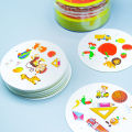 Spot It Card Game in Plastic Case Family Fun Game 46 cards Object learning and recognize game. 