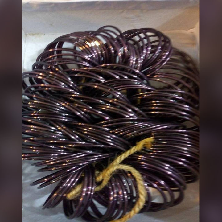 Plain Glass Bangles - Size.2.25 - Color Purple