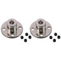 2Pcs Portable Metal Bearing Motion Bushing Silver Motor Guide Shaft Coupler Shaft Axis Fittings DIY RC Model Motors. 