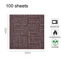 100 Parchment Paper Sheets Wax Paper Dry Waxed Deli Paper Sheets Liners For Picnic Outdoor Food Party Wrapping Bread And Sandwiches Greaseproof Printed Wrap Tissue Paper Square. 
