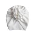 Big Flower Baby Turban Soft Solid Color Kids Newborn Bonnet Cap Beanie Headwraps. 