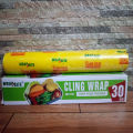 Cling Film Wrapping Paper 30cm Wide Roll Wrapping Sheet Original Food Wrap - cling film food wrap 30cm cling film cover - cling film wrap Approx. 14 meter Long Art# TLJ -C-Wrap90140-30x14-GroFCF-0001. 