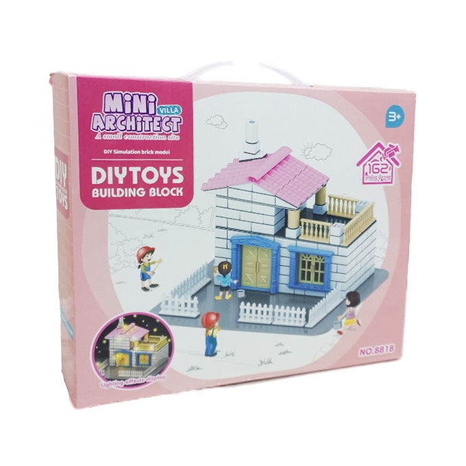 Mini%20Villa%20Architect%20With%20Lighting%20Doll%20House%20Set%20for%20Girls%20Building%20Blocks%20-%20162%20pcs%20-%20Image%203