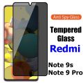 Xiaomi Redmi Note 9s / Note 9 Pro Privacy Protector 45 Degree HD Tempered Glass Privacy Protector - Black. 