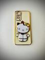 Xiaomi Redmi Note 11 Back Cover Hello Kitty Mirror Folding Bracket Luxury 6D Plating Case Soft Silicone Case - Mirror Hello Kitty Back Cover - Girls Back Cover. 
