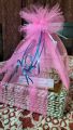 Gift Basket /with Colorful net wrap-size is in inch/Light with Big Sizes/Gift for girls, gift for boys, birthday gift for girls, gift basket for men, gift baskets for chocolates, baby basket, gift box. 