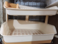 Dish Racks for Kitchen Washing Dishes and Plates Dryer Large Durable Plastic Dish Drainer stand. 