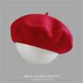 Autumn And Winter Wool Felt Beret Trendy Fashionable Wool Material Painter Hat Solid Color Female Girls Fashion Beret for Daily Wear Street Fashion Autumn And Winter Outfits Artists And Painters. 