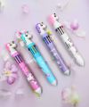 10 colour fancy random character cartoons  ballpoint vibrant Colorful Ballpoint Pens Diary Journal Drawing Pens. 
