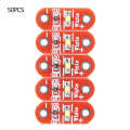 50 Pcs LilyPad LED Module White Wearable Surface-Mounted DIY Kit for Arduino 3~5V. 
