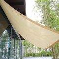 Beige color Sun shade net ,high quality, with hooks on every 3 feet distance on sides and double stitched edge to edge borders with cotton nawar.. 
