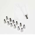 Baking Essentials Combo Deal Measuring Spoons Set +Cake Decorating Tool Kit +Heat Resisting Silicone Brush and Silicone Spatula. 