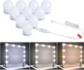 Vanity Mirror Lights Makeup LED Mirror Lighting Hollywood DIY 10 Light Bulb for Women Indoor Home Bathroom Bedroom Dressing Table with Dimmer (USB Plug in, Mirror Not Included). 