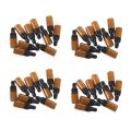 40Pcs 3Ml Empty Brown Glass Dropper Bottles with Pipette for Essential Oil. 