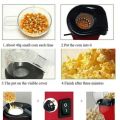 1200W Oil Free Popcorn Maker Machine with Measuring Cup. 