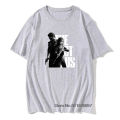 Vintage The Last Of Us Ellie And Joel T-Shirt for Men Cotton Tshirt Fireflies Tlou Video Game Retrod. 