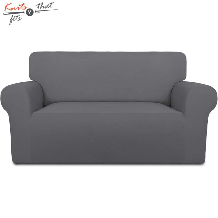 2 Seater Couch Cover- Standard Size- Cotton Jersey- Stretchable