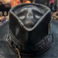 Creepy Cowboy Hat Halloween Costume Hat Western Style Hat Skull Cowboy Hat Stylish Ornament Halloween Cowboy Hat. 