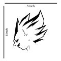 Goku Head Pvc Sticker for Car, Laptop, Bike or etc (5inch by 6inch. 