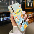 Chenyyka Case For Huawei P30 P30 Pro P30 Lite Case Cartoon Cute Monsters Pattern Luxury Plating Phone Case Square Edge Pattern Silicone Shockproof Cases Full Lens Cover Camera Protection Softcase. 
