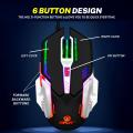 gaming mouse with 6 Programmable Buttons - 7 light rgb gaming mouse usb wired with side buttons. 