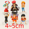 6pcs/set One Piece Luffy Yamato Law Kid Kozuki Oden Nami Figure Toys PVC Cute Mini Model Decoration Dolls. 