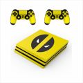 ps4 pro sticker fix skin deadpool design with 2 controller skin (not playstation ,not pouch type) brand rana decoration. 
