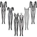 Women Seamless Full Body Suit For Girls Nighty Sexy Body Stocking Black Spandex Lingerie For Women's Lingerie Dress Extreme-Sexy Full Net Bodysuit For Women Night Suit for Girls in Random Designs Fits S M L XL XXL.. 