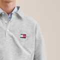 ELO - TMH Men's New York Embroidered Long Sleeve Fleece Polo Sweat Shirt For Men. 