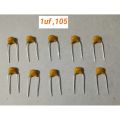 10 pcs 1uf 105PF Monolithic Multilayer ceramic capacitor 50V. 