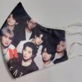 BTS face mask with pictures. 