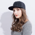 Unisex Punk Hedgehog Hat Personality Jazz Snapback Spike Studded Rivet Spiky Baseball Cap for Hip Hop Rock Dance Bons Dad hats. 