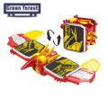 Green forest Dinosaur Transformer Wear Resistant Children Transforming Dinosaur Car Mold Toy. 