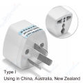 1pc Universal AU Plug Adapter EU European US American UK To 3 / 2 Pin Australia Travel Power Adapter Plug Socket Electric Outlet. 