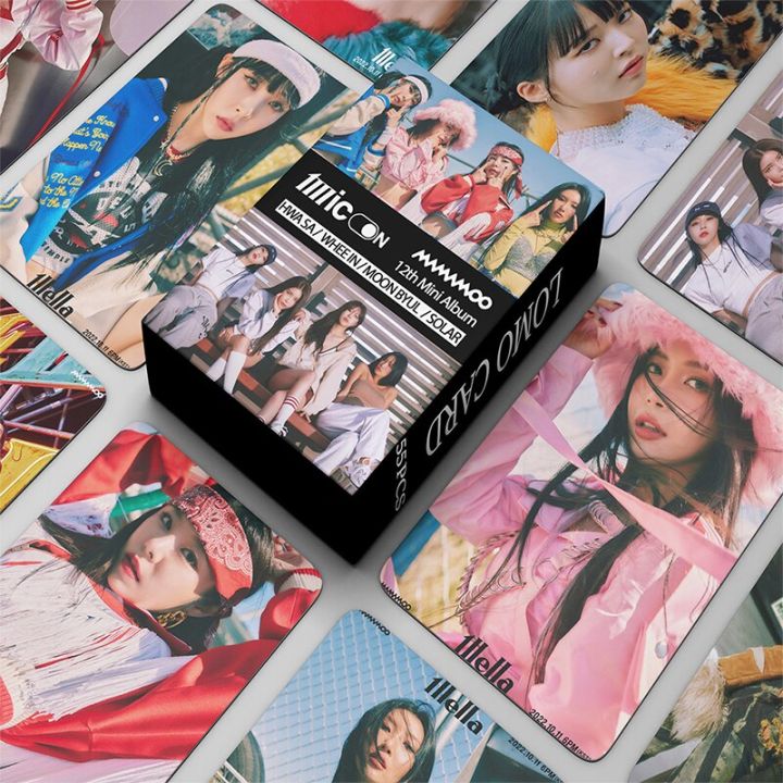 54pcs/set Kpop MAMAMOO ILLELLA Splash In The Water Lomo Cards High Quality HD Photo Album Card Postcard Photocards Fans Gift