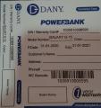 Power bank Galaxy G-15 Dany. 